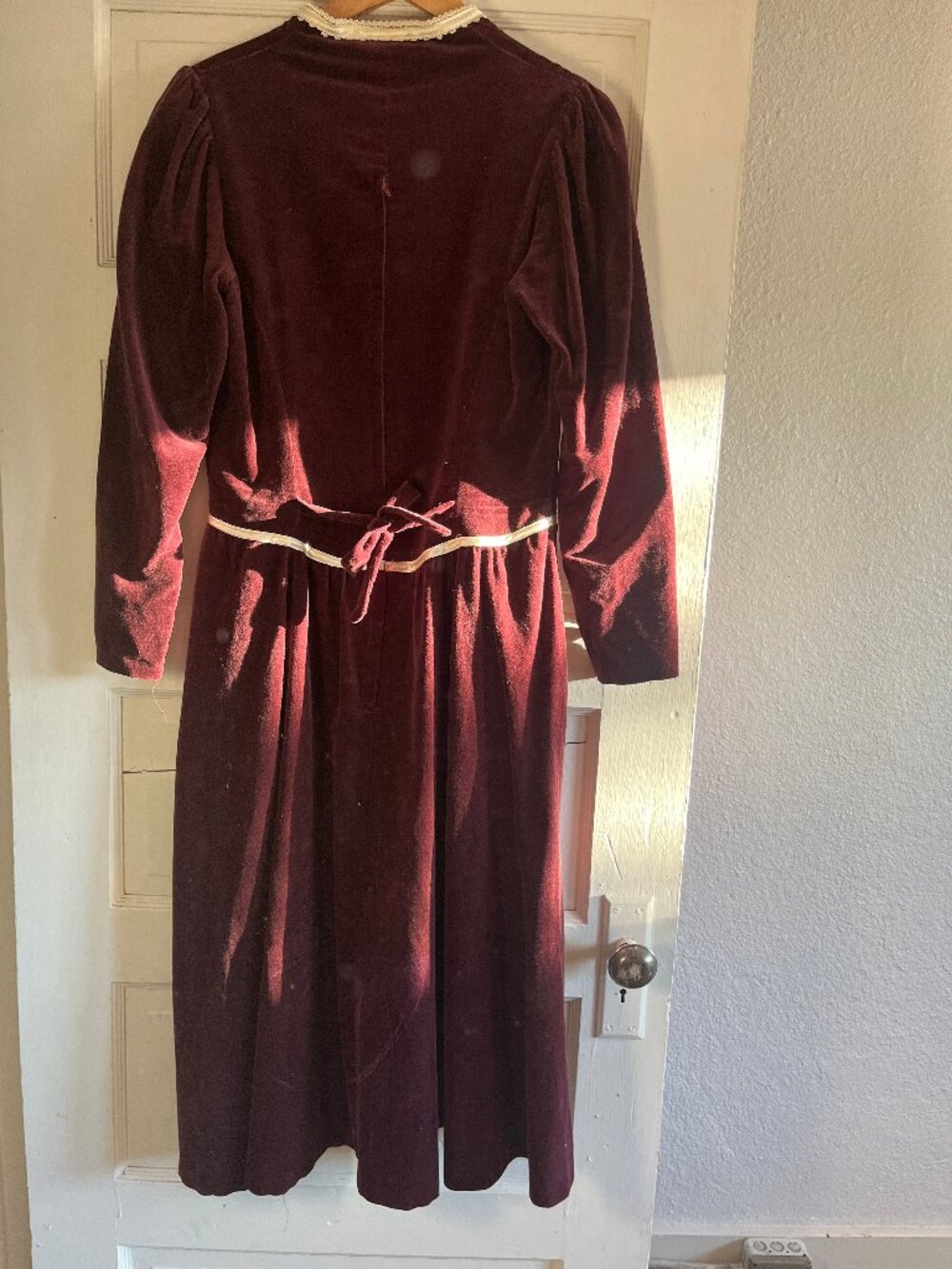 Gunne Sax Velvet Victorian Dress - Picture 2 of 4